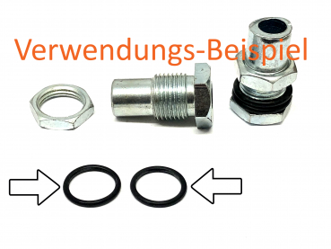 2x O-Ring Entlüfternippel Ventildeckel VW Käfer Dichtung Entlüftungsschraube NEU