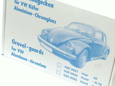 Steinschlagecken hinten VW Käfer 12-1302/03 Alu ***nicht mehr länger verfügbar***