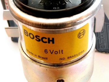 Zündspule 6V Bosch silber INKL. Halter VW Käfer Bus 181 Typ3 Porsche Zündung NEU