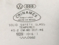 Preview: Türscheiben CRINAMEX Grünstich L+R Paar gebr. (R) Org. VW Käfer 3/68- Türscheibe