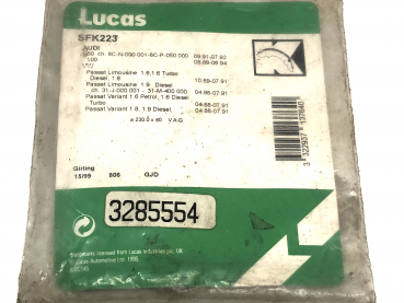 Bremsbackenanbausatz Lucas SFK223 Audi 80 89-94 VW Passat 88-91 alte Lagerware