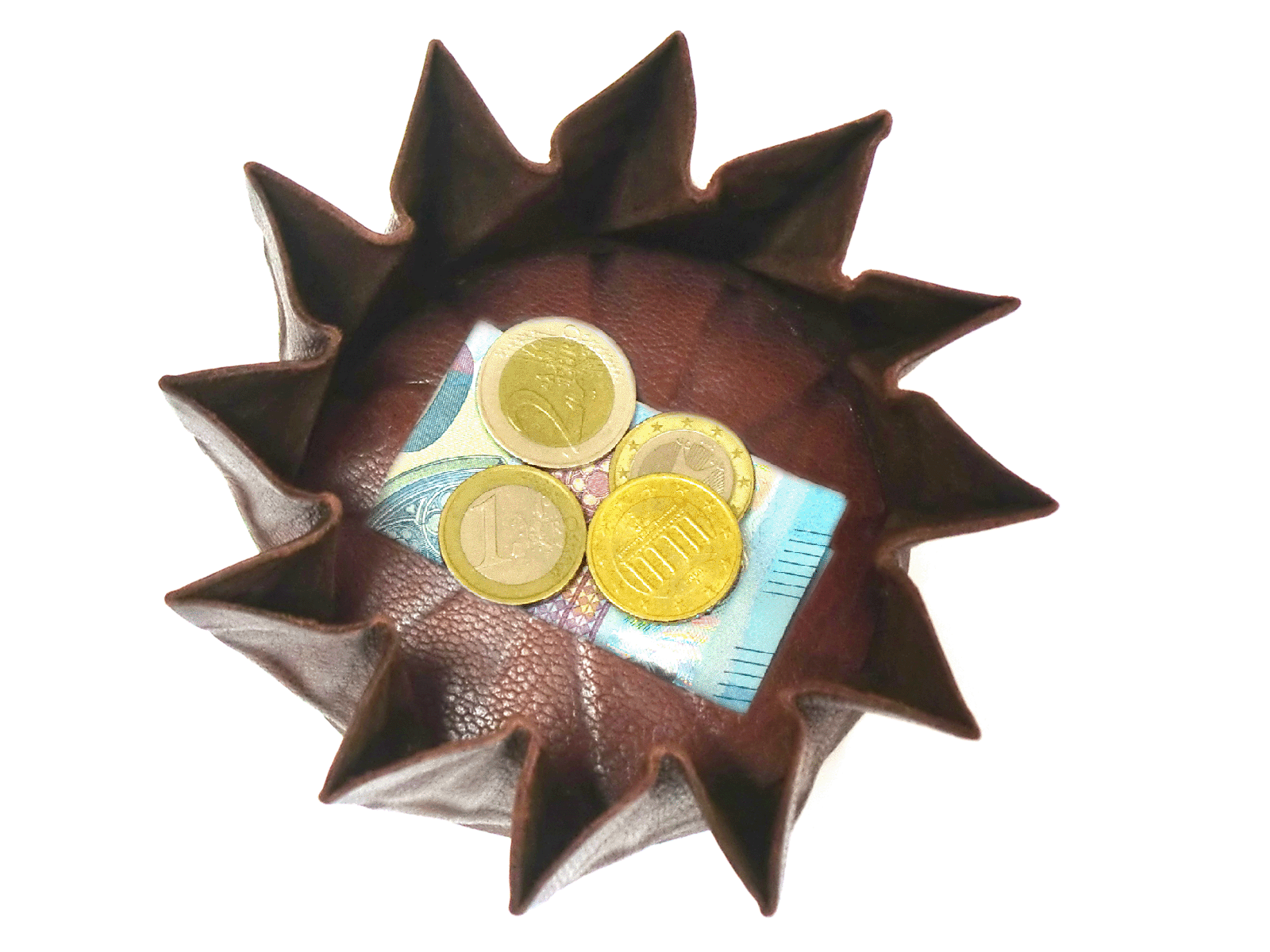 Beetleconnection Onlineshop Lederic Rosengeldbeutel Braun