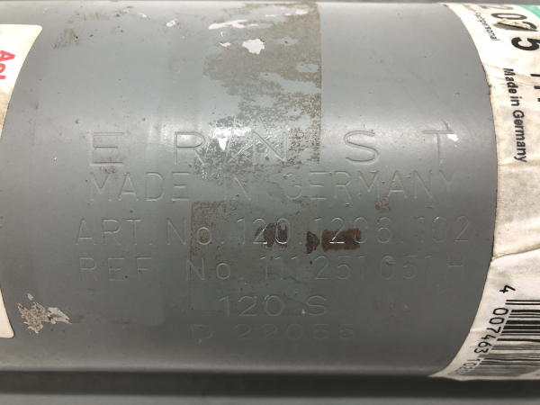 Schalldämpfer ERNST Made in Germany Org. VW Käfer 1200 34PS Auspuff NOS (23)
