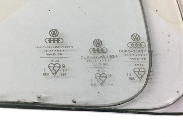 Frontscheibe DURO-GLAS gebr. (C) Org. VW Käfer 8/64-2003 + 1302 + Mex. Scheibe NUR ABHOLUNG - KEIN VERSAND