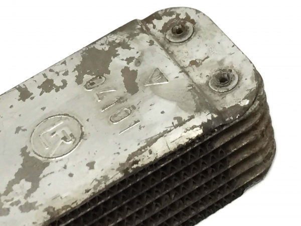 Stahlölkühler 8mm Stehbolzen gebraucht Org. Porsche 356 A-C 60-75PS Ölkühler