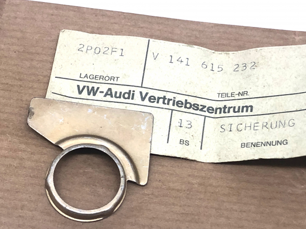 Sicherung RECHTS 40mm Bremskolben 141 165 232 Org. VW Käfer Verdrehsicherung NOS